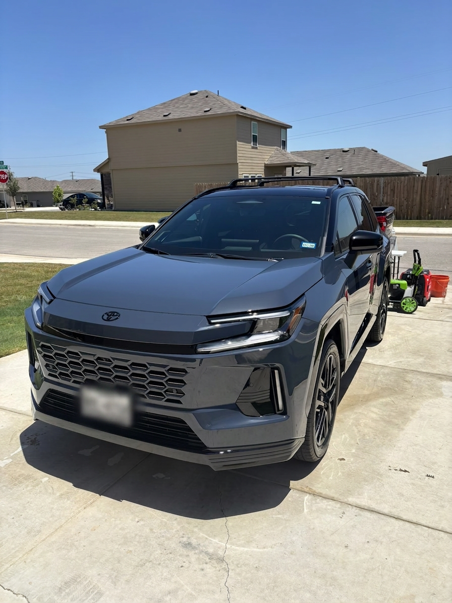 A freshly detailed Toyota SUV ready for a maintenance plan