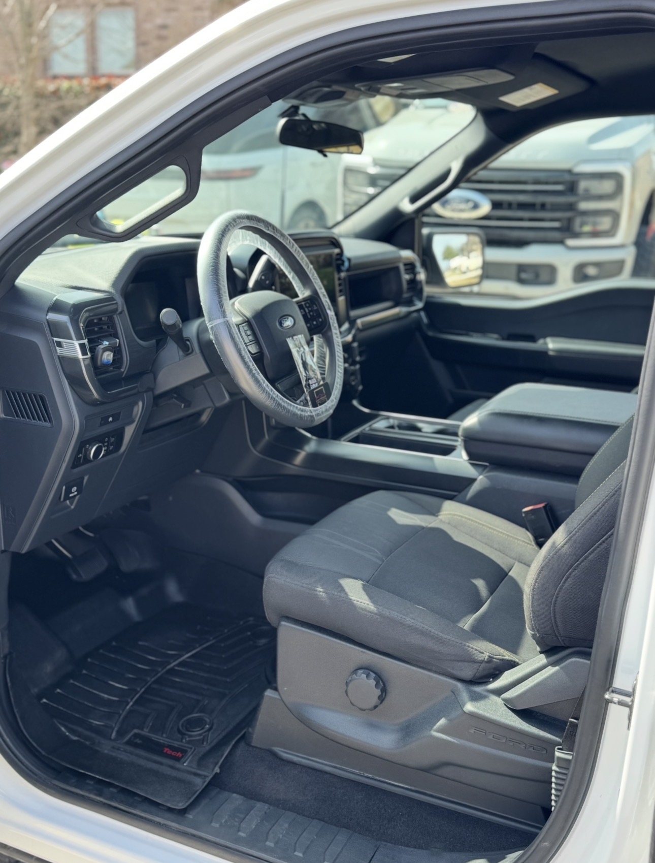 Ford F-150 interior floor mat deep clean before and after